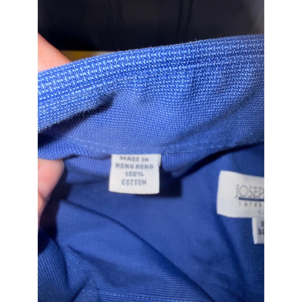 Joseph & Feiss Blue Non-Iron Cotton Dress Shirt 18.5 34/35 Long Sleeve Mens